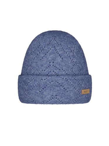 Barts Damen Beanie Bridgey Strickmütze mit Lochmuster 0252 Blue 04 von Barts