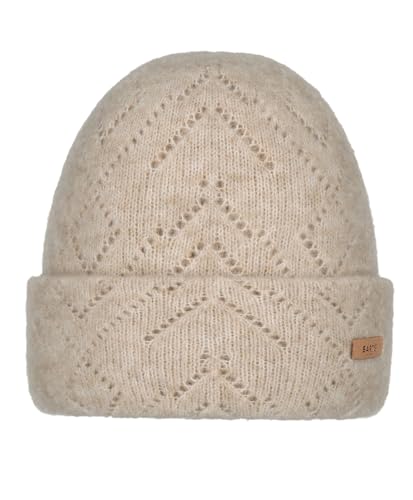 Barts Damen Beanie Bridgey Strickmütze mit Lochmuster 0252 Light Brown 24 von Barts