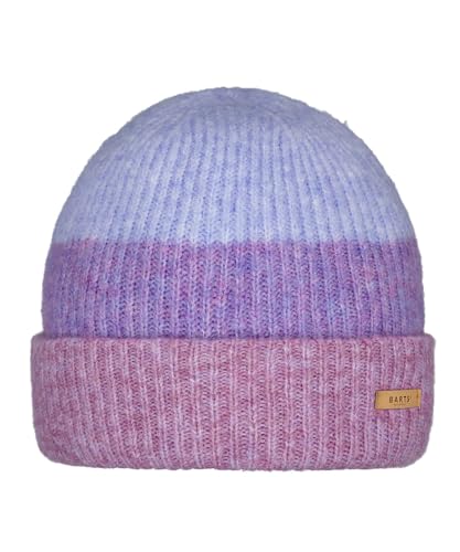 Barts Damen Beanie Suzam Wintermütze mit Streifen 6101 Berry 26 von Barts