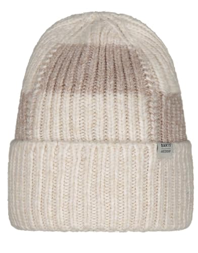 Barts Damen Beanie Zias Strickmütze im Colour-Block-Design 1950 Cream 10 von Barts