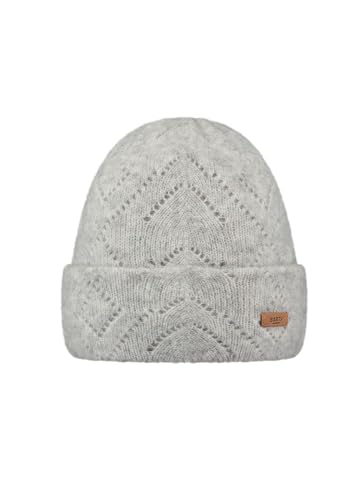 Barts Damen Beanie Bridgey Strickmütze mit Lochmuster 0252 Heather Grey 02 von Barts