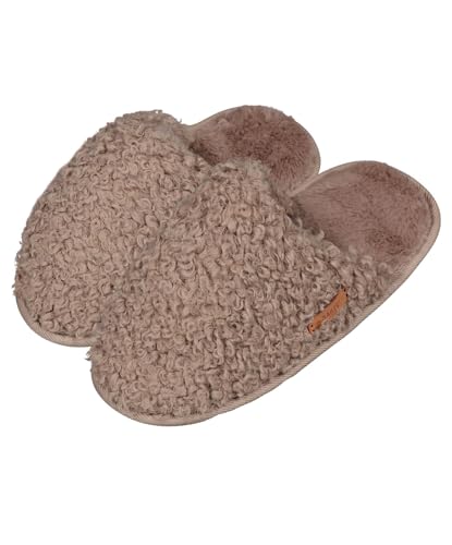 Barts Damen Hausschuhe Vensie Slippers aus weichem Kunstpelz 0299 Light Brown 24 40/41 von Barts