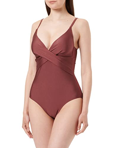 Barts Damen Isla Shaping One Piece Badeanzug, Plum, 38 von Barts