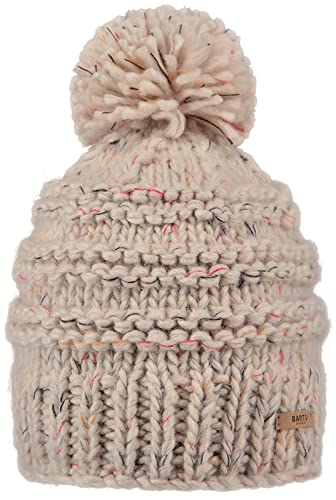 Barts Damen Strickmütze Jasmin grob-gestrickte Wintermütze mit Bommel 1034 Beige 07 von Barts