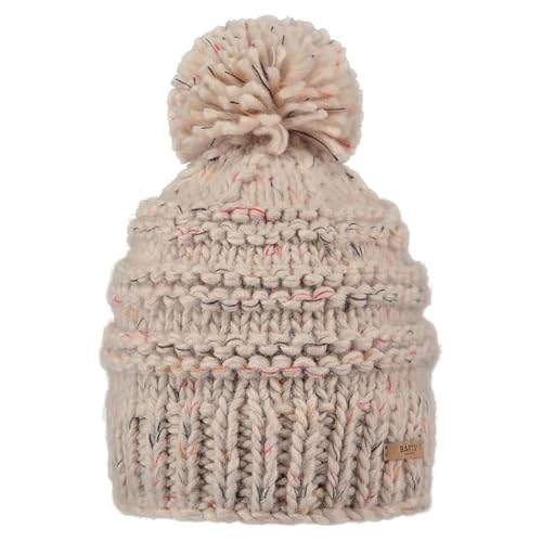 Barts Damen Strickmütze Jasmin grob-gestrickte Wintermütze mit Bommel 1034 Beige 07 von Barts