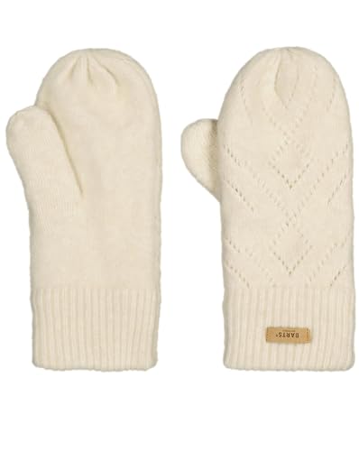 Barts Damen Strickfäustlinge Bridgey gefütterte Winter-Handschuhe 0259 Cream 10 von Barts