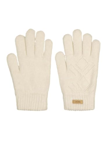 Barts Damen Strickhandschuhe Bridgey Gloves gefütterte Fingerhandschuhe 0566 Cream 10 von Barts