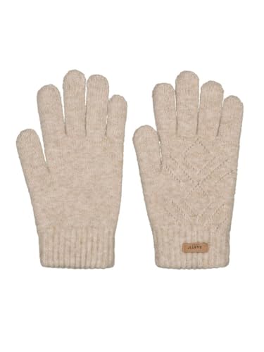 Barts Damen Strickhandschuhe Bridgey Gloves gefütterte Fingerhandschuhe 0566 Light Brown 24 von Barts