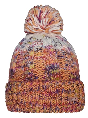 Barts Damen Strickmütze Iska Wintermütze mit Bommel 4944 Apricot 11 von Barts