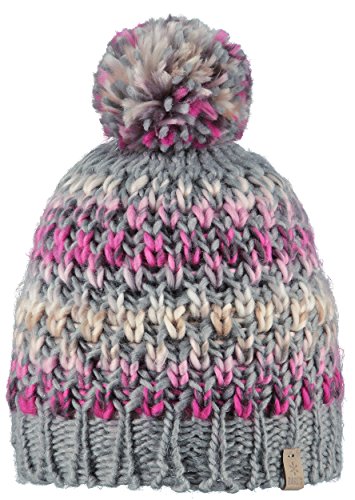 Barts Strickmütze Nicole Winter-Mütze mit Bommel Heather Grey 02 von Barts