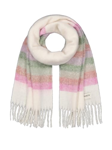 Barts Damen Strickschal Tylur gestreifter Winterschal mit Fransen 3283 Orchid 27 von Barts