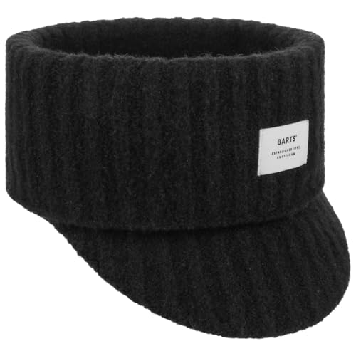 Barts Donga Visor Strickvisor Damen - Hinten geschlossen, mit Schirm Herbst Sommer Frühjahr Winter Frühling-Sommer Herbst-Winter - One Size schwarz von Barts