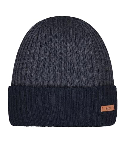 Barts Herren Beanie Rawon gefütterte Strickmütze 2161 Navy 03 von Barts