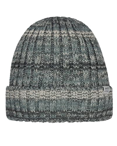 Barts Herren Beanie Sahiel Strickmütze mit Streifen 2162 Dark Celadon 14 von Barts