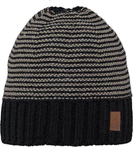 Barts Herren David Beanie Strickmütze, Schwarz (Nero 001H), Einheitsgröße von Barts