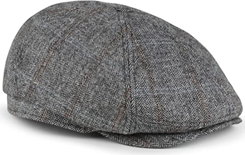 Barts Jamaica Flatcap Schirmmütze Schiebermütze Karocap (L (58-59 cm) - grau) von Barts