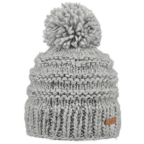 Barts Jasmin Bommelmütze Beanie Wintermütze (one Size, Heather Grey) von Barts