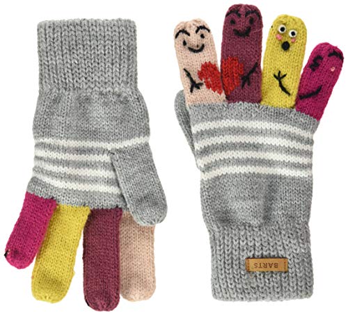 Barts Jungen Puppet Gloves Handschuhe, Grau (0002-HEATHER Grey 002L), 75 (Herstellergröße: 3) von Barts