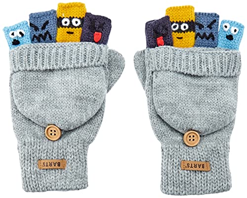 Barts Jungen Puppeteer Bumgloves Winter-Handschuhe, 0002-Heather Grey, 4 von Barts