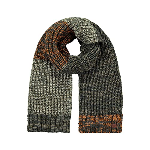 Barts M Akotan Scarf Grün-Oliv - Warmer bequemer Herren Strickschal, Größe One Size - Farbe Army von Barts