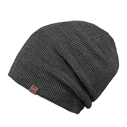 Barts M Coler Beanie Grau - Warme lässige Herren Beanie, Größe One Size - Farbe Dark Heather von Barts