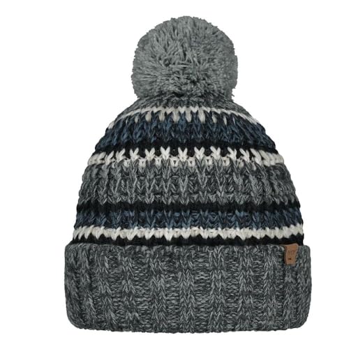 Barts M Goser Beanie Grau - Bequeme Klassische Herren Strickmütze, Größe One Size - Farbe Heather Grey II von Barts