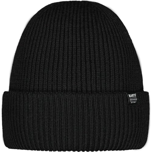 Barts Makalun Beanie Damenmütze aus weicher Merinowolle, schwarz von Barts