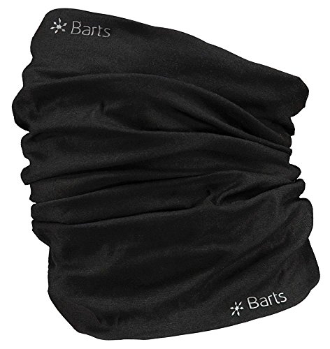 Barts Multicol Schwarz - Leichter elastischer Schlauchschal, Größe One Size - Farbe Uni Black von Barts