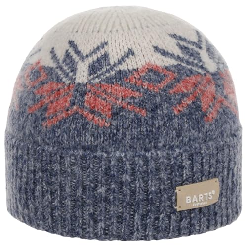 Barts Snowflake Fairywren Beanie Strickmütze Umschlagmütze Damen/Kinder - mit Umschlag, Futter Winter Herbst-Winter - One Size dunkelblau von Barts