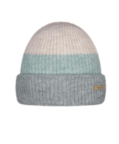 Barts Damen Beanie Suzam Wintermütze mit Streifen 6101 Heather Grey 02 von Barts
