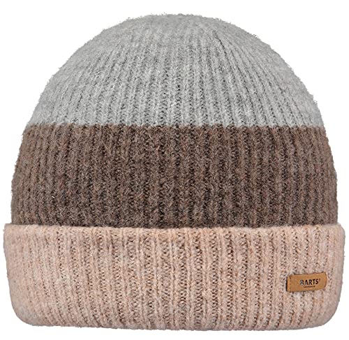 Barts Damen Beanie Suzam Wintermütze mit Streifen 6101 Brown 09 von Barts