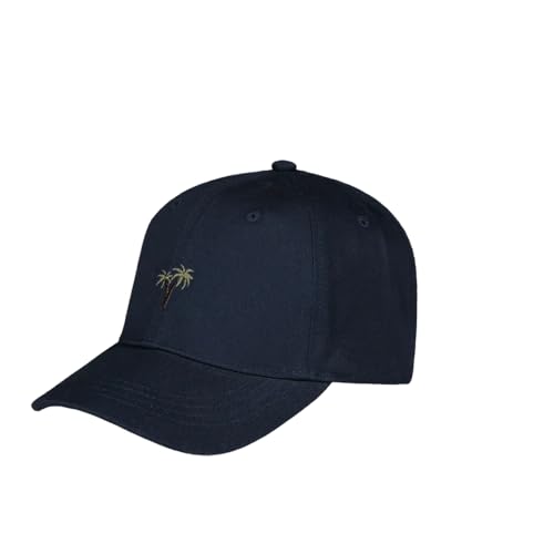 Barts Posse Palm Cap Basecap Baseballcap Curved Brim Strapback Damen/Herren - Metallschnalle, mit Schirm Winter Herbst Frühjahr Sommer Frühling-Sommer Herbst-Winter - One Size dunkelblau von Barts