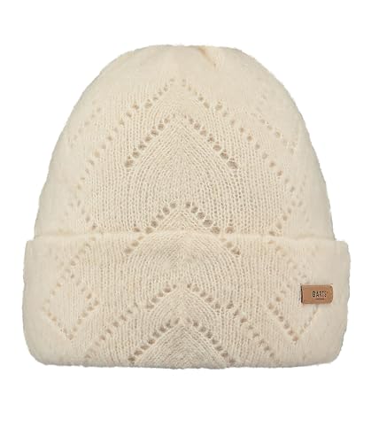 Barts Damen Beanie Bridgey Strickmütze mit Lochmuster 0252 Cream 10 von Barts