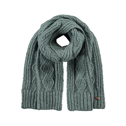 Barts W Farrah Scarf Grün - Warmer weicher Damen Strickschal, Größe One Size - Farbe Dark Celadon von Barts