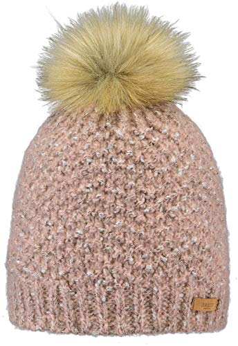 Barts Strickmütze Fleabane Beanie mit Bommel 4481 pink 08 von Barts