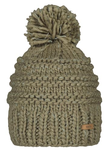 Barts Strickmütze Jasmin grob-gestrickte Wintermütze mit Bommel 1034 Pale Army 13 von Barts