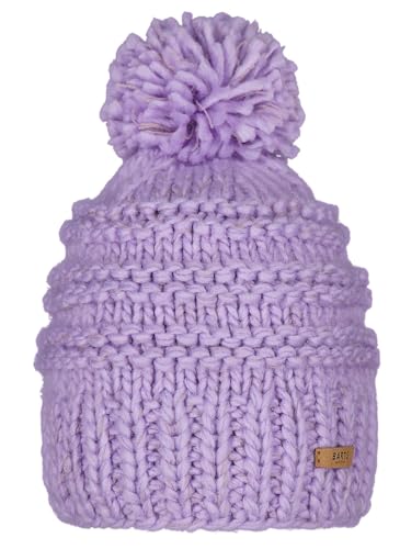 Barts Strickmütze Jasmin grob-gestrickte Wintermütze mit Bommel 1034 Lilac 18 von Barts