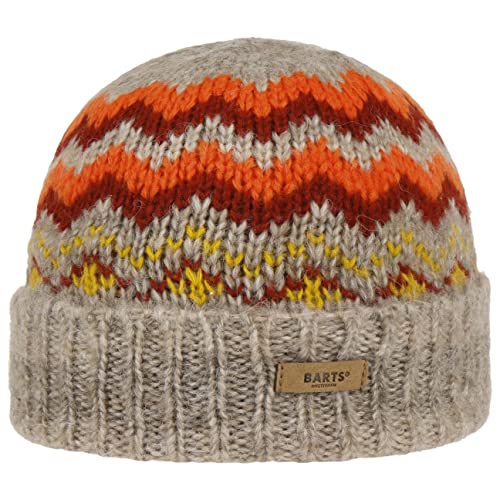 Barts Rowana Beanie Strickmütze Wintermütze Umschlagmütze Damen/Herren - mit Umschlag, Futter Winter Herbst-Winter - One Size beige von Barts