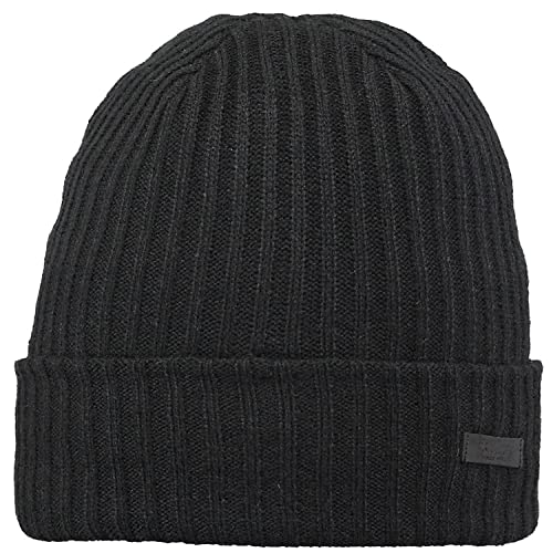 Barts Wilbert Turnup Beanie Wintermütze (one Size, Black) von Barts