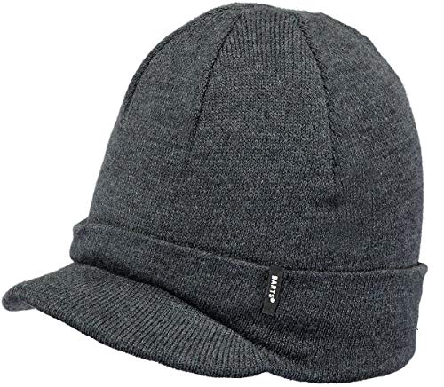 Barts Beanie Schirm-Mütze Zoom Visor Feinstrick 3976 Dark Heather 19 von Barts