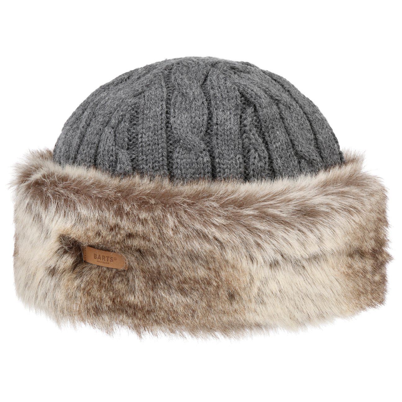 Cable Knit Faux Fur Mütze by Barts von Barts