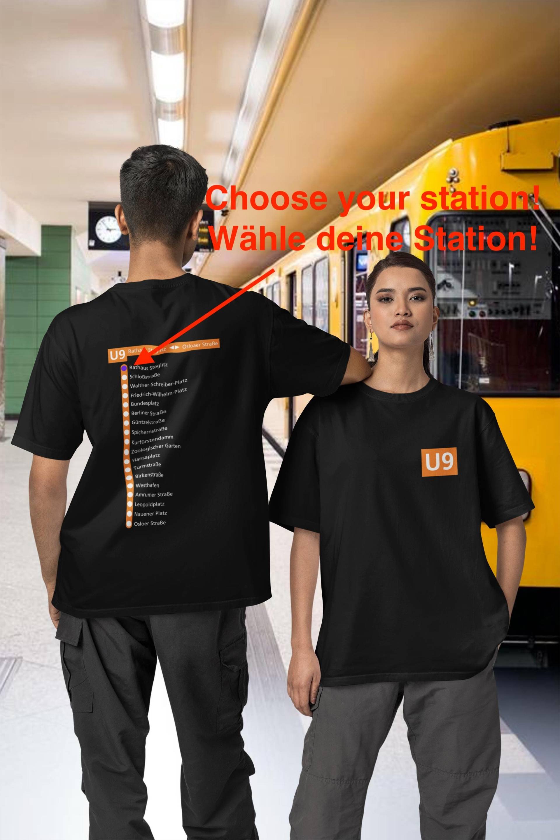 U9 - Berlin Ubahn Tshirt Customizable U9 - Berlin Ubahn Tshirt Customizable von BartsArtsBerlin