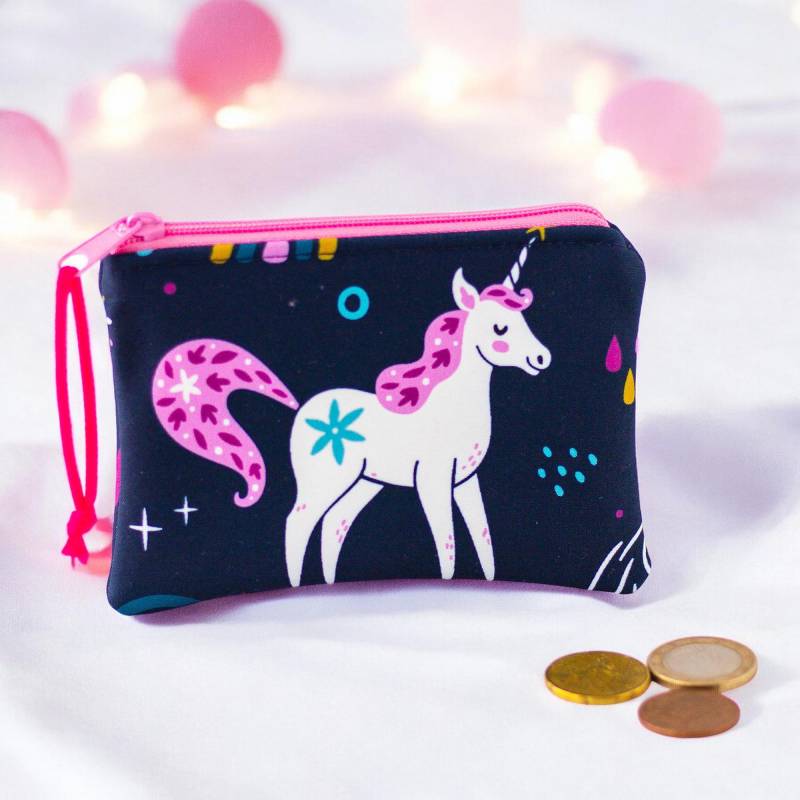 Geldbörse Für Kinder Mit Einhorn Aus Softshell von BarunShop