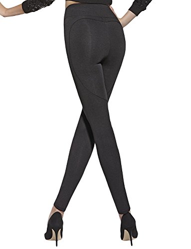 Bas Bleu Ginger Elegante Leggings Mit Push-Up-Effekt, Perfekt Angepasst, 200 DEN, Made In EU, Schwarz,3/M/38 von Bas Bleu