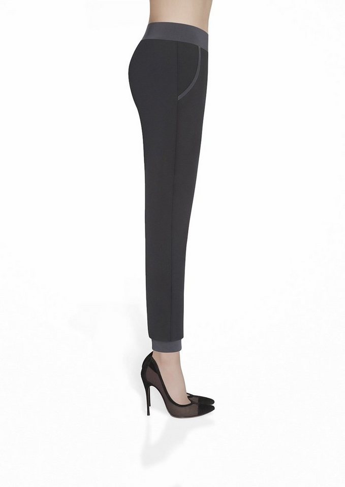 Bas Bleu Leggings Hose Leggings Leggins lang weich bequem Stretch 200den Hannah schwarz- bequem von Bas Bleu