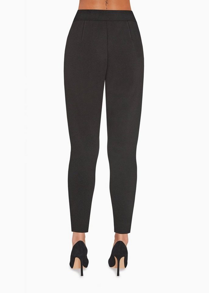 Bas Bleu Stretch-Hose Elegante Hose lang schwarz Stretch KINSLEY blickdicht von Bas Bleu