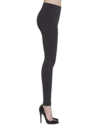 Leggings Leggins Hose lang Push-up Po hoher Bund Anticellulite 300den candy-5XL-schwarz von Bas Bleu