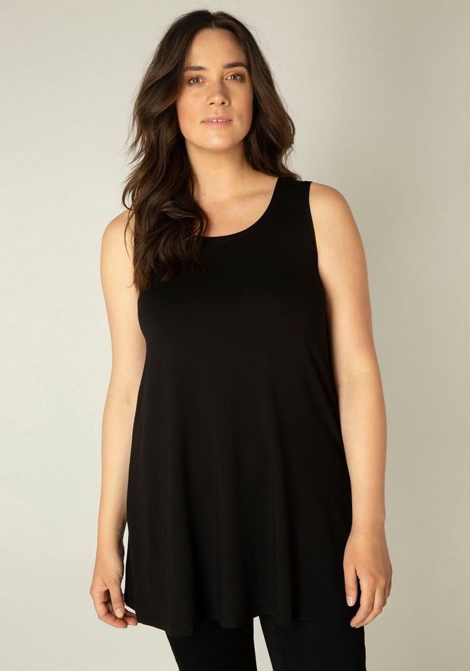 Base Level Curvy Longshirt ABBIGALE ärmellos, seitlich geschlitzt von Base Level Curvy