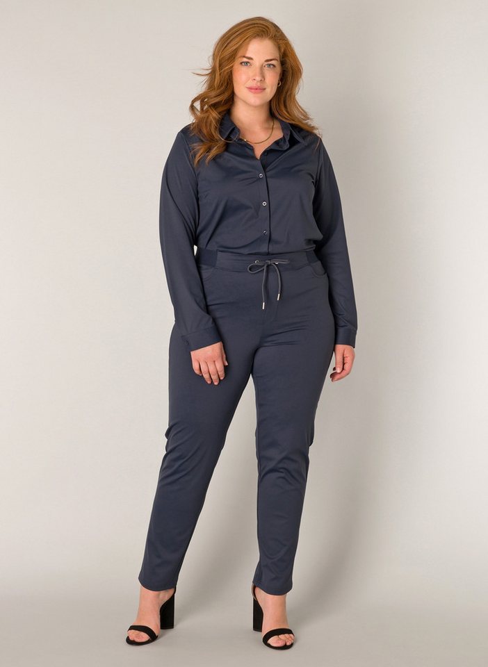 Base Level Curvy Stoffhose Liana Sommerhose mit Stretch und Kordelzug, im Jeggings-Style von Base Level Curvy