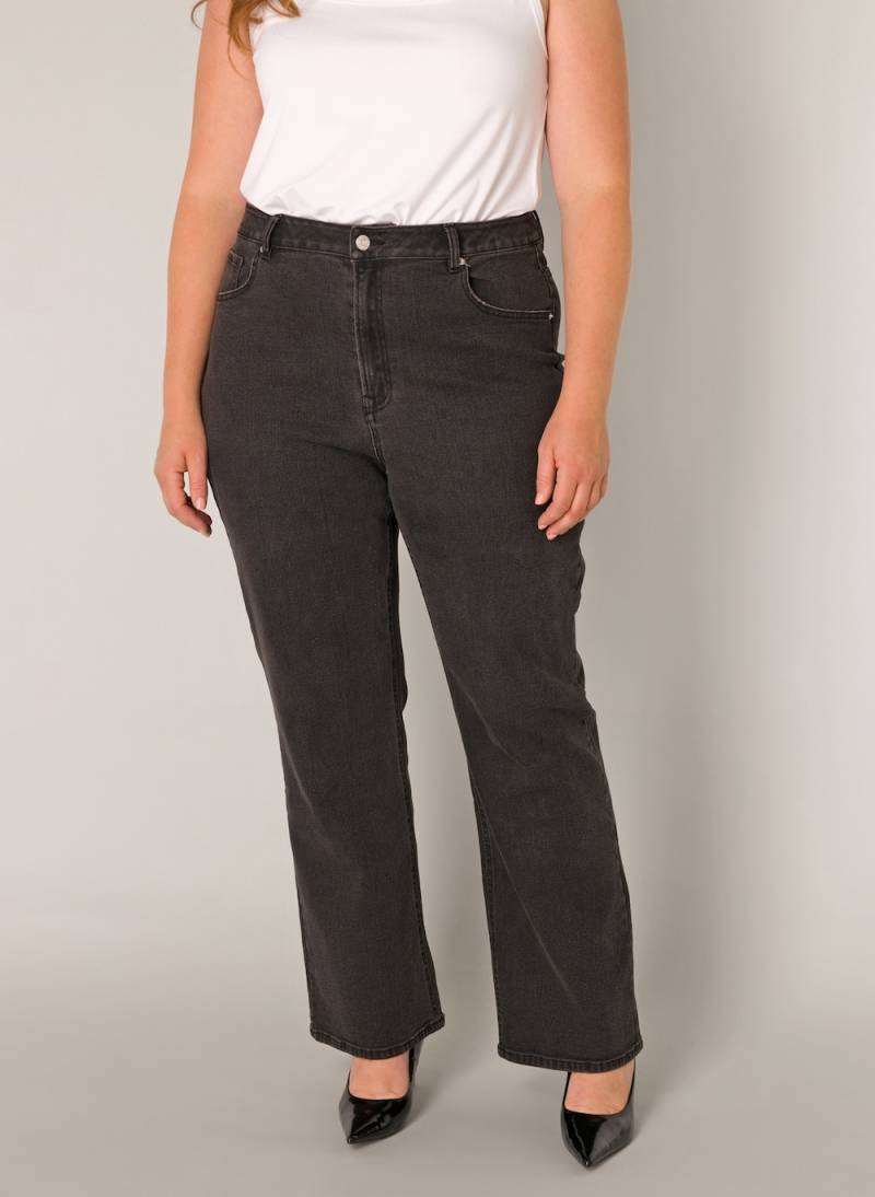 Große Größen Hose Amylia, Damen, schwarz, Größe: 100, Baumwolle, Happy Size DE Women von Base Level Curvy